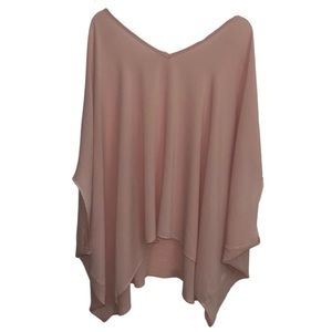 2X Baggy Batwing Tunic Tope by First Love in Light Pink